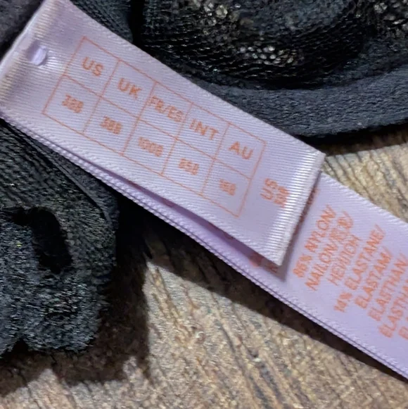 Savage X Fenty 38B Elegant Black Lace Bra - Picture 3 of 3